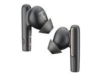 Poly Voyager Free 60 UC - Écouteurs sans fil avec micro - intra-auriculaire - Bluetooth - Suppresseur de bruit actif - USB-A via adaptateur Bluetooth - noir de charbon - certifié Zoom 7Y8H3AA