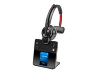 Poly Savi 8410 Office - Savi 8400 series - micro-casque - sur-oreille - DECT / Bluetooth - sans fil - noir - Certifié pour Microsoft Teams 8L5A7AA#ABB