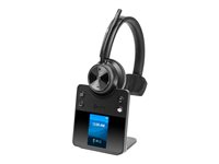 Poly Savi 7410 OFFICE - Savi 7400 series - micro-casque - sur-oreille - DECT / Bluetooth - sans fil - Suppresseur de bruit actif - noir 8L589AA#ABB